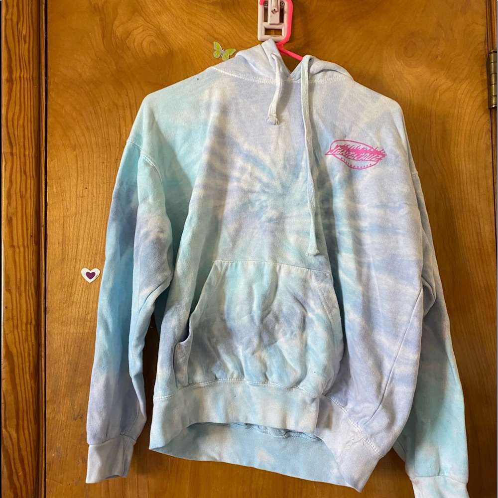 Santa Cruz tie dye hoodie